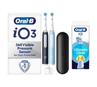 Oral-B iO 3 Black & Blue Electric Toothbrushes - Toothbrush