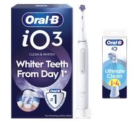 Oral-B iO 3 Electric Toothbrush Quite White 1 Brush Head Long-Lasting Battery - Toothbrush + 4 Toothbrush Heads