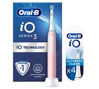Oral-B iO 3 Pink Electric Toothbrush - Toothbrush + 4 Toothbrush Heads