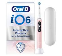 Oral-B iO 6 Pink Electric Toothbrush Designed By Braun - Toothbrush + 8 Toothbrush Heads