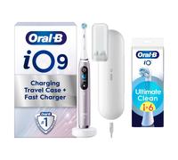 Oral-B iO 9 Rose Quartz Electric Toothbrush Designed By Braun - Toothbrush + 4 Toothbrush Heads