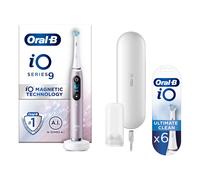 Oral-B iO 9 Rose Quartz Electric Toothbrush Designed By Braun - Toothbrush + 6 Toothbrush Heads