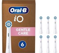 Oral-B iO Gentle Care Electric Toothbrush Head, The Softest iO Brush Head for Gentle Brushing & Plaque Removal, Pack of 6 Toothbrush Heads, Suitable for Mailbox, Black
