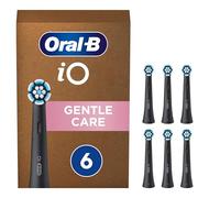 Oral-B iO Gentle Care Original Electric Toothbrush Head, The Softest iO Brush Head for Gentle Brushing & Plaque Removal, Pack of 6 Toothbrush Heads, Suitable for Mailbox, Black