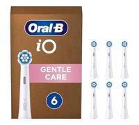Oral-B iO Gentle Care Original Electric Toothbrush Head, Twisted & Angled Bristles for Deeper Plaque Removal, Pack of 6 Toothbrush Heads, Suitable for Mailbox, White