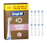 Oral-B iO Gentle Care Original Electric Toothbrush Heads, White, Pack of 8 Oral B Replacement Toothbrush Heads with Extra Soft Bristles for Sensitive Gums & Gentle Plaque Removal, Packaging May Vary