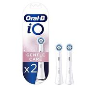 Oral-B iO Series Gentle Care, Original Replacement Round Brush Heads, Angled Bristles for Deeper Plaque Removal, Softest Brush Head for Sensitive Gums, Designed for Oral-B iO Electric Toothbrushes, 2
