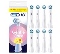 Oral-B iO Gentle Care Series Genuine Replacement Round Brushes, Suitable for Sensitive Gums, 8