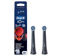 Oral-B iO Kids Marvel Spiderman Electric Toothbrush Head for Age 6+, Gentle on Wobbly Teeth and Gums for Cleaner Teeth, Pack of 2