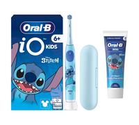 Oral-B iO Kids Disney Stitch Electric Toothbrush with Travel Case - With Toothpaste - Toothbrush + 4 Toothbrush Heads