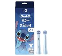 Oral-B iO Kids Electric Toothbrush Heads for Ages 6+, Disney Stitch, 2 Count - Gentle Cleaning for Wobbly Teeth & Gums, Compatible with Oral-B iO Kids Electric Toothbrushes