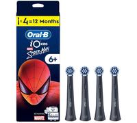 Oral-B iO Kids Marvel Spiderman Electric Toothbrush Head for Age 6+, Gentle on Wobbly Teeth and Gums for Cleaner Teeth, Pack of 2
