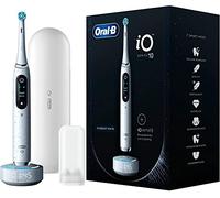 Oral-B iO Series 10 Electric Toothbrush, 7 Cleaning Modes, Dental Care, iOSense, Colour Display & Charging Travel Case, Designed by Braun, Stardust White