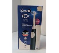 Oral-B iO2 Electric Toothbrush, 3 Modes, 100% Cleaner Teeth, Automatic Pressure Sensor, Quite Sound, Long-Lasting Battery, Forest Green