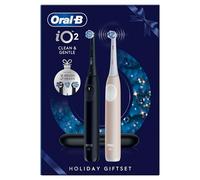 Oral-B iO Series 2 Electric Toothbrush - Twin Pack - Electric Toothbrush, Includes 3 Replacement Toothbrush Heads, Travel Case - 3 Cleaning Modes for Dental Care, Well Tested (2.2) by STIFTUNG