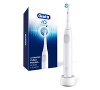 Oral-B iO Series 2 Rechargeable Electric Powered Toothbrush, Pure White with 1 Gentle Care Brush Head - Automatic Pressure Sensor to Protect Gums - 3