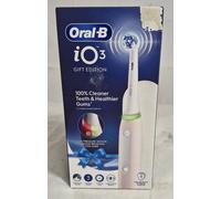 Oral-B iO3 Electric Toothbrushes Adults, 1 Toothbrush Head & Travel Case, 3 Modes With Teeth Whitening, 2 Pin UK Plug, Pink