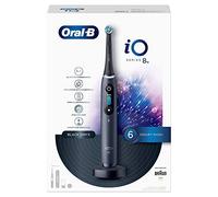 Oral-B iO Series 8 Electric Toothbrush, 6 Cleaning Modes for Dental Care, Magnetic Technology, Colour Display & Travel Case, Black Onyx