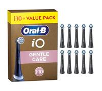 Oral-B iO Series Gentle Care Black, Original Replacement Round Brush Heads, Angled Bristles for Plaque Removal, Softest Brush Head, for Sensitive Gums, Designed for Oral-B iO Electric Toothbrushes, 10