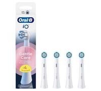 Oral-B iO Series Gentle Care, Original Replacement Round Brush Heads, Angled Bristles for Deeper Plaque Removal, Softest Brush Head for Sensitive Gums, for Oral-B iO Electric Toothbrushes, 4
