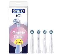 Oral-B iO Series Gentle Care, Original Replacement Round Brush Heads, Angled Bristles for Deeper Plaque Removal, Softest Brush Head for Sensitive Gums, for Oral-B iO Electric Toothbrushes, 4