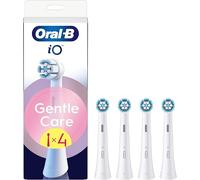 Oral-B iO Series Gentle Care, Original Replacement Round Brush Heads, Angled Bristles for Deeper Plaque Removal, Softest Brush Head for Sensitive Gums, for Oral-B iO Electric Toothbrushes, 4