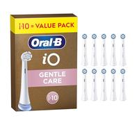 Oral-B iO Series Gentle Care, Original Replacement Round Brush Heads, Angled Bristles for Plaque Removal, Softest Brush Head, for Sensitive Gums, Designed for Oral-B iO Electric Toothbrushes, 10