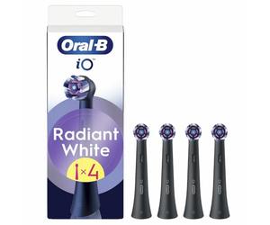 Oral-B iO Series Radiant White Black, Original Heads, Whitening, 4pcs