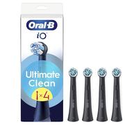 Oral-B iO Series Ultimate Clean Black, Original Replacement Round Brush Heads, Crisscross Bristles for Advanced Deep Cleaning and Plaque Removal, Designed for Oral-B iO Electric Toothbrushes, 4