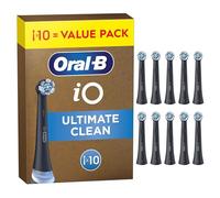 Oral-B iO Series Ultimate Clean Black, Original Replacement Round Brush Heads, with Crisscross Bristles for Advanced Deep Cleaning and Plaque Removal, Designed for Oral-B iO Electric Toothbrushes, 10