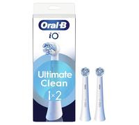 Oral-B iO Series Ultimate Clean, Original Replacement Round Brush Heads, with Crisscross Bristles for Advanced Deep Cleaning and Plaque Removal, Designed for Oral-B iO Electric Toothbrushes, 2