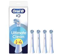 Oral-B iO Series Ultimate Clean, Original Replacement Round Brush Heads, with Crisscross Bristles for Advanced Deep Cleaning and Plaque Removal, Designed for Oral-B iO Electric Toothbrushes, 4