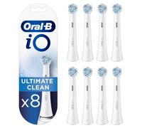 Oral-B iO Ultimate Clean Electric Toothbrush Head, Pack of 8, White, GENUINE