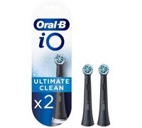 ORAL B iO Ultimate Clean Replacement Toothbrush Head Pack of 2, Black