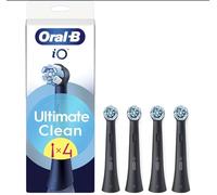 Oral-B iO Ultimate Clean Series Black, Original Heads, Criss-Cross Filaments, 4