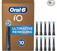 Oral-B iO Ultimate Cleaning Electric Toothbrush Heads Pack of 10, Ultimate Tooth Cleaning Toothbrush Attachment for Oral-B Toothbrushes, Letterbox Packaging Black
