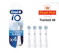 Oral-B iO Ultimate Cleans Replacement Toothbrush Heads Pack of 4 WHITE