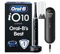 Oral-B iO10 Electric Toothbrush, Charging Travel Case, Oral-B's Best, 7 modes, AI 3D Tracking, Sense Smart Charger, 3h Magnetic Fast Charger, Interactive Color Display, Cosmic Black