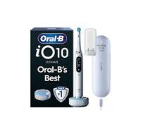 Oral-B iO10 Stardust White Electric Toothbrush + Charging Travel Case, One Colour, Women One Colour