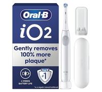 Oral-B iO2 Electric Toothbrush for Adults, Simple White, with Travel Case