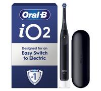Oral-B iO2 Electric Toothbrush, Travel Case, 3 Modes, 100% Cleaner Teeth, Automatic Pressure Sensor, Quite Sound, Long-Lasting Battery, Night Black