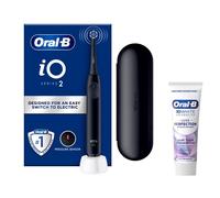 Oral-B iO2 Electric Toothbrush with Travel Case - With Toothpaste - Toothbrush + 2 Toothbrush Heads