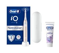 Oral-B iO2 Electric Toothbrush with Travel Case - Without Toothpaste - Toothbrush + 4 Toothbrush Heads (Gentle Care)