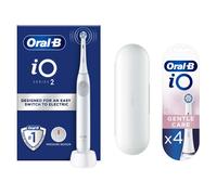 Oral-B iO2 Electric Toothbrush with Travel Case - Without Toothpaste - Toothbrush + 4 Toothbrush Heads (Gentle Care)