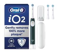 Oral-B iO2 Forest Green Electric Toothbrush + Oral-B iO Ultimate Clean Toothbrush Heads 2 Pack Bundle
