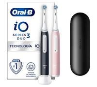 Oral-B iO3 Duo Adult Vibrating toothbrush Black, Rose, White
