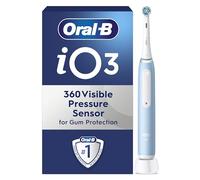 Oral-B iO3 Electric Toothbrush Adults, 1 Handle, Blue - 1 Brush Head, 3 Modes, Teeth Whitening, Rechargeable Toothbrush, UK 2 Pin Plug