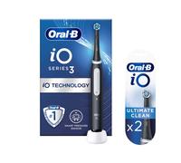 Oral-B iO3 Matte Black Electric Toothbrush - Toothbrush + 4 Toothbrush Heads