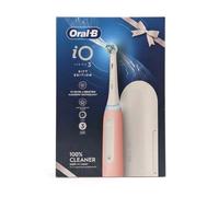 Oral-B iO3 Electric Toothbrushes Adults, 1 Toothbrush Head & Travel Case, 3 Modes With Teeth Whitening, 2 Pin UK Plug, Pink