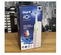 Oral-B iO3 Electric Toothbrushes Adults, 1 Toothbrush Head & Travel Case, 3 Modes With Teeth Whitening, 2 Pin UK Plug, Pink